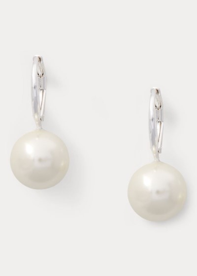 Pendientes Ralph Lauren Mujer Creme - Faux-Pearl Drop - UWAEF4107